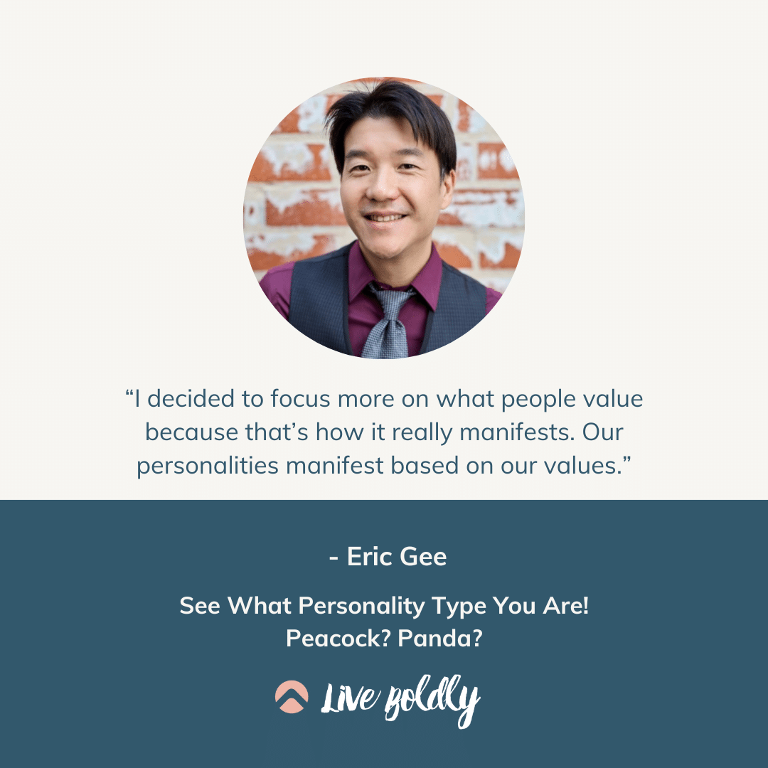 See What Personality Type You Are! Peacock? Panda? | Live Boldly with Sara Podcast | Episode 165 with Eric Gee