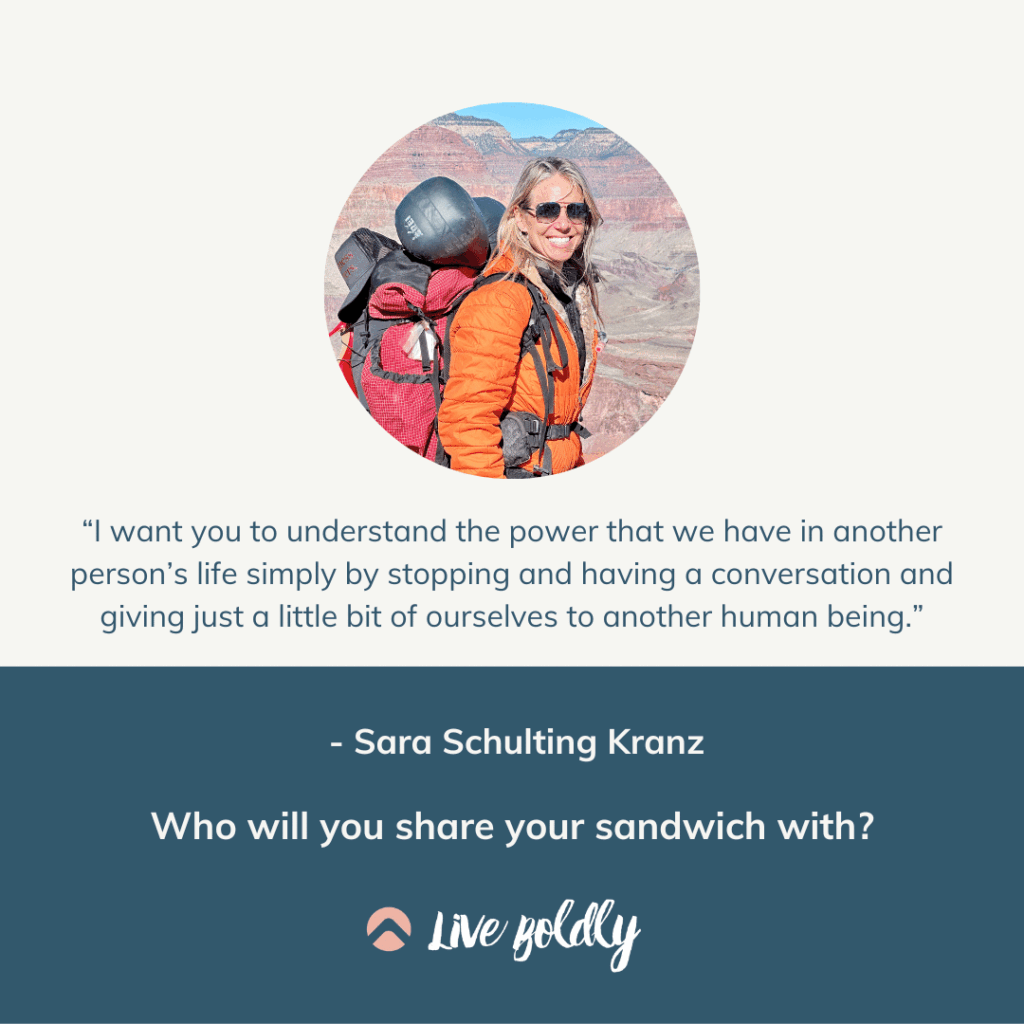 Who will you share your sandwich with? | Live Boldly with Sara Podcast | Episode 151