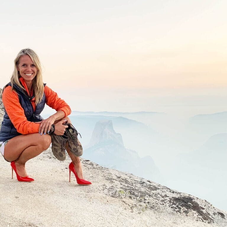 Why do you carry red heels in the backcountry? Article written by Sara Schulting Kranz