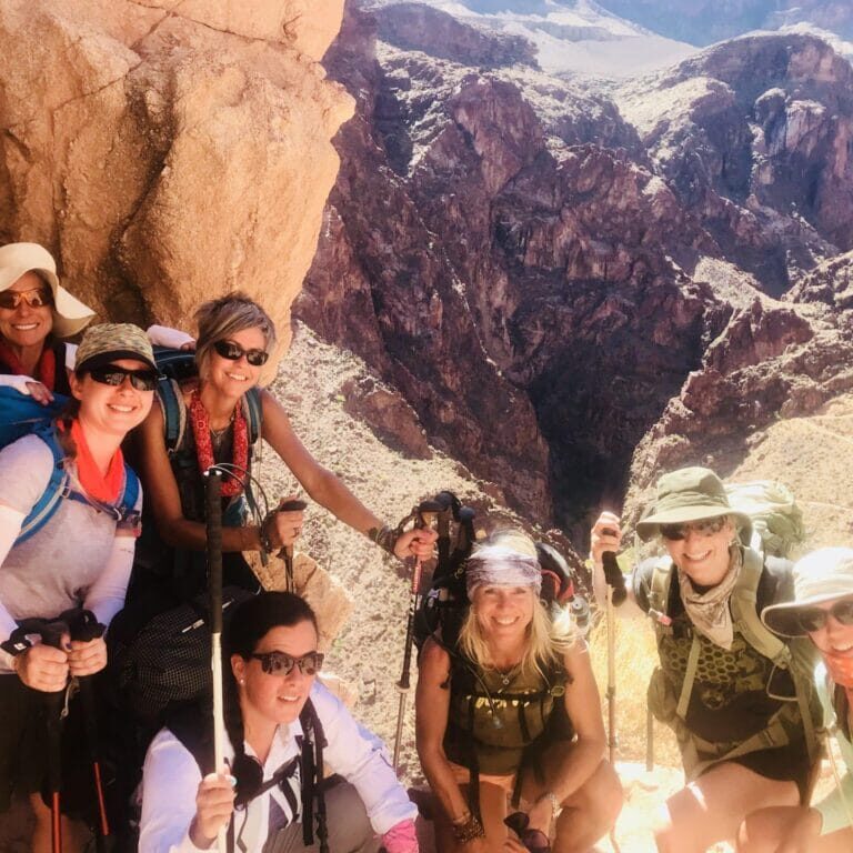 people on Grand Canyon retreat with Sara Schulting Kranz