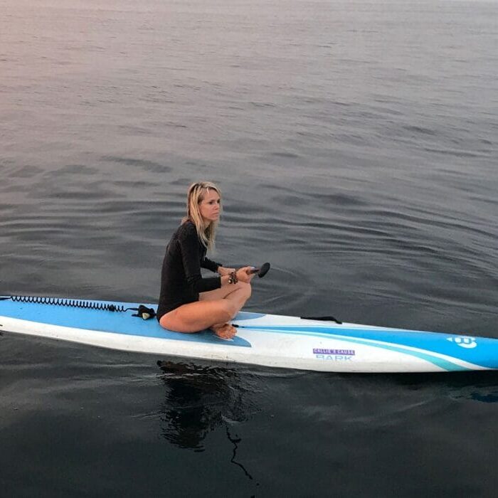 Sara Schulting Kranz on paddle board